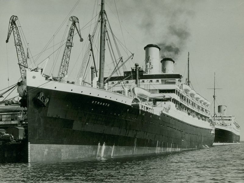 Harry and Brian left Southampton on the SS Otranto